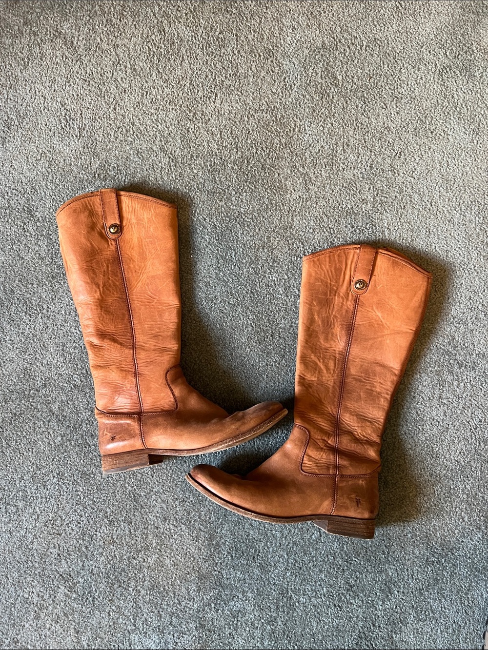 Frye Melissa Cognac Riding Boots | Size 10 | Leather Tall Boots